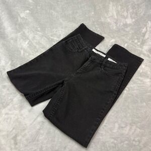 Jones New York Jeans Petite Lexington Straight Black Wash Women Size 6 (28x28)